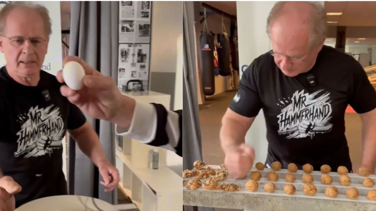 Man Smashes 293 Walnuts in a Minute While Holding a Raw Egg, Sets Guinness World Record