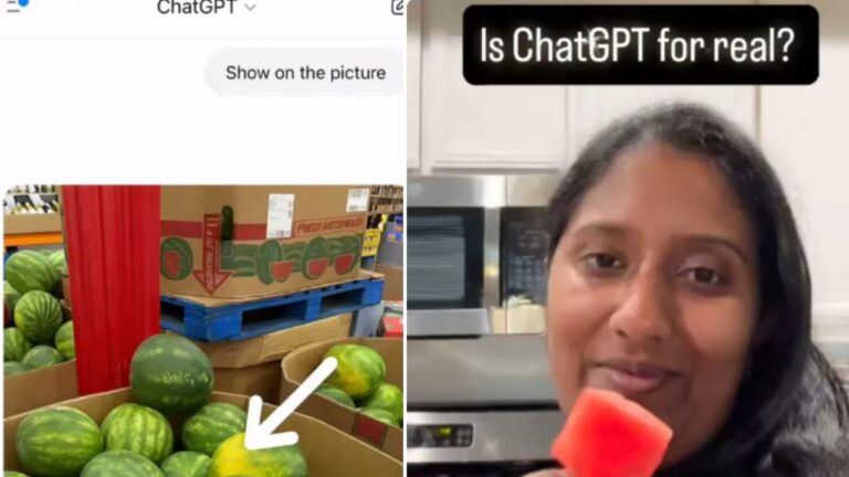 Indian Woman Asks ChatGPT to Pick a Watermelon