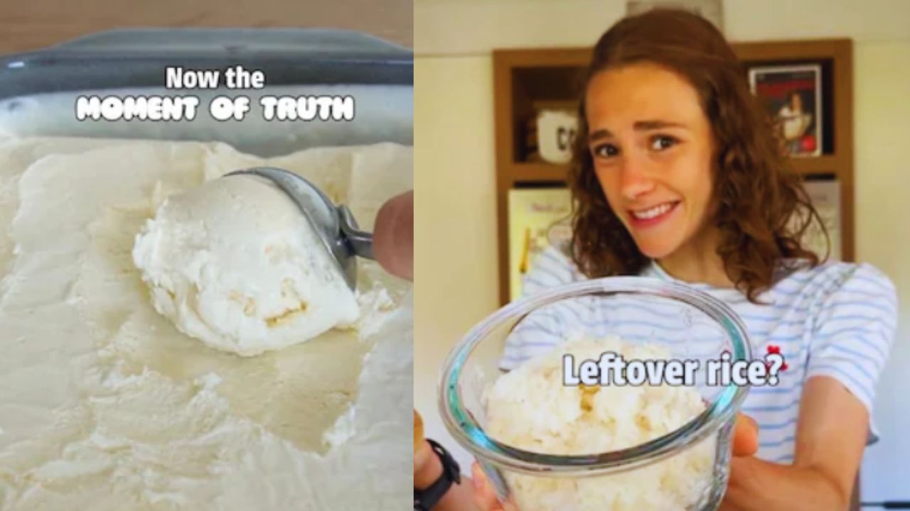 Content Creator Turns Leftover Rice Into Ice Cream