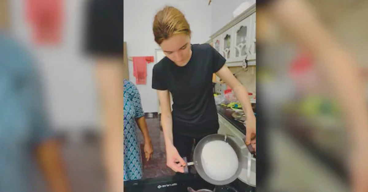 Polish Woman Tries Making Kerala-Style Appam the Traditional Way, Internet Applauds